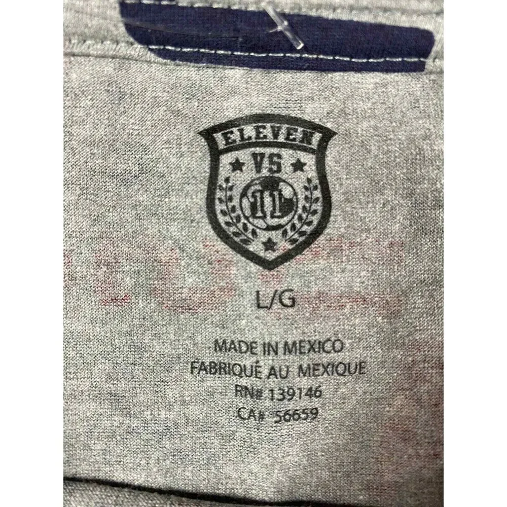 Eleven Boys Youth T-shirt Tee Pullover USA AMERICAN LOGO GRAY‎ T SHIRT Cotton